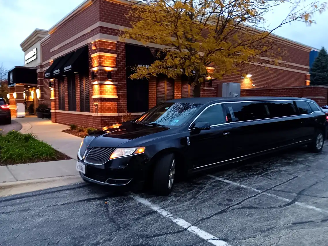 Wedding limo in 46307