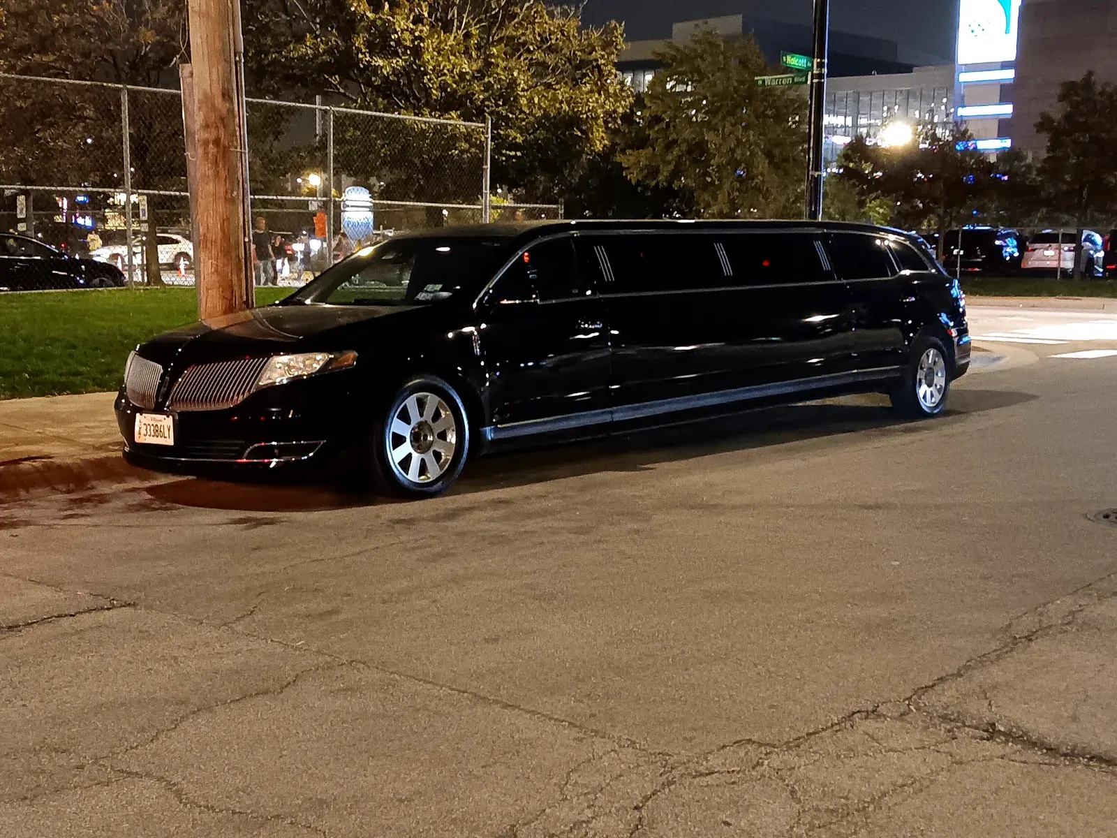 Stretch limo for rehearsal dinner in Hoffman Estates