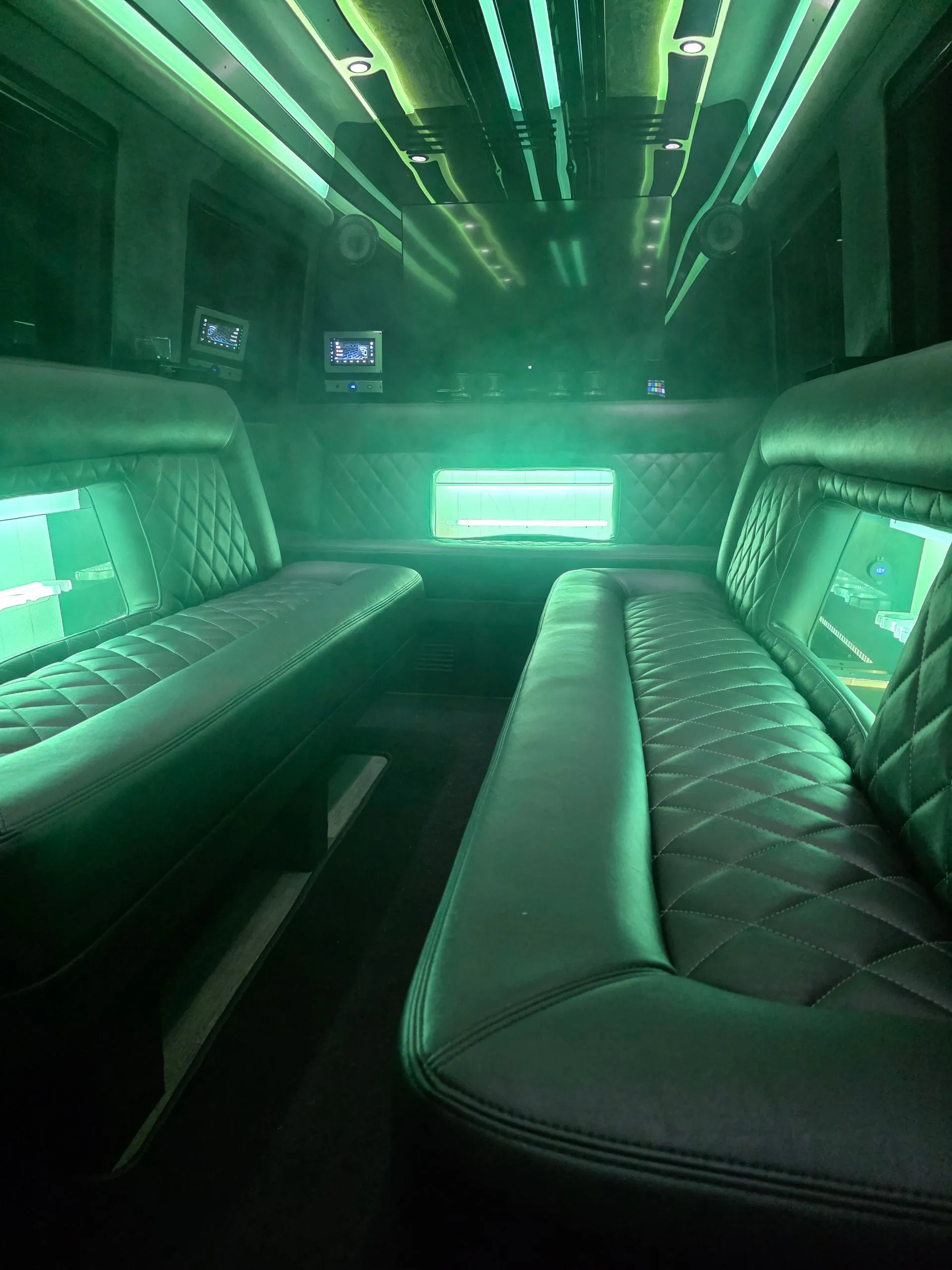 Luxury party bus for bridal party in Chicago